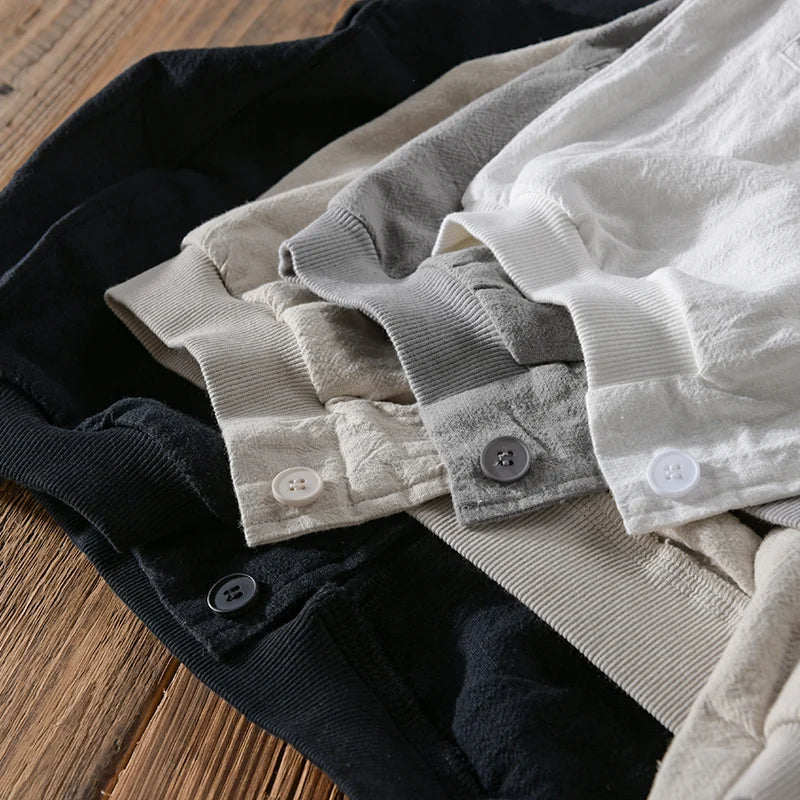 Lightweight Cotton-Linen Blend Hoodie with Breathable, Soft Texture
