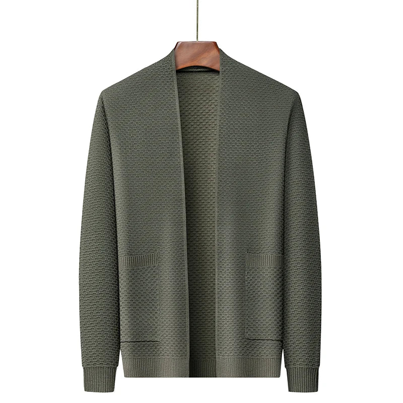 Fabio Morello Jacquard Sweater (Cruise Green XS) - | Zavonix