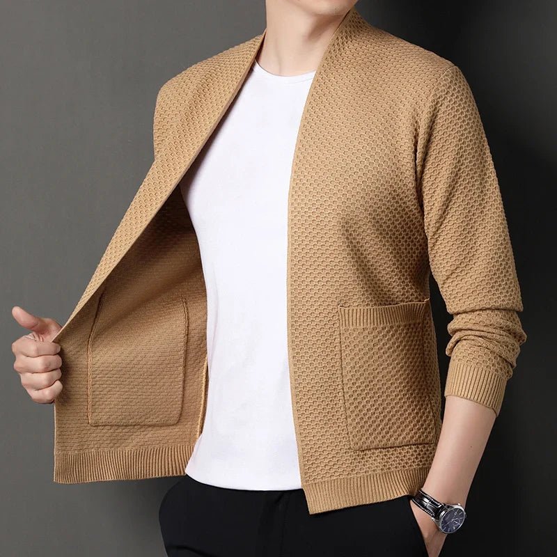 Fabio Morello Jacquard Sweater (Desert Camel XS) - | Zavonix