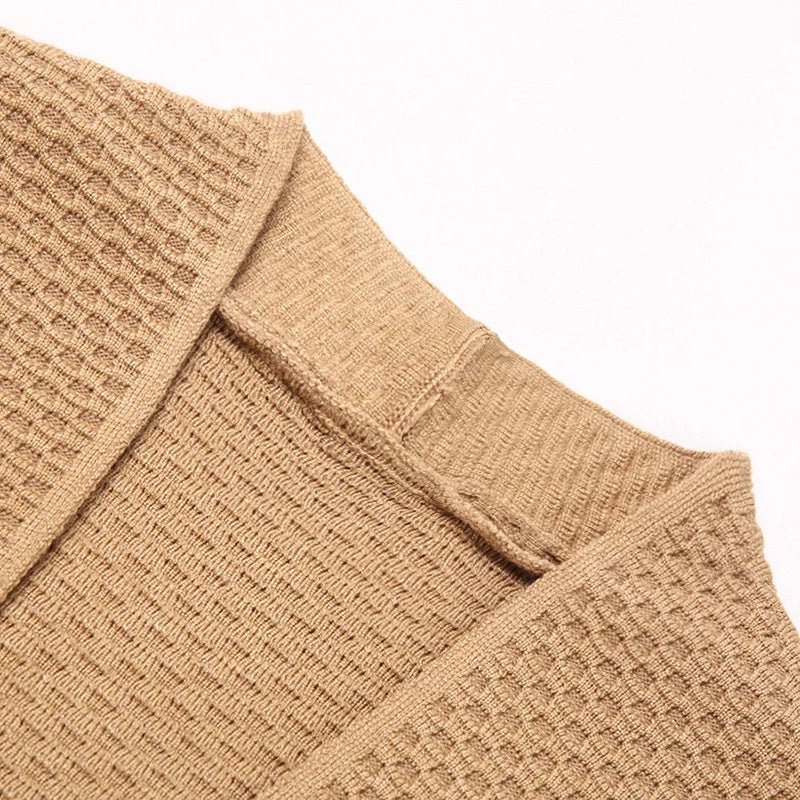 Fabio Morello Jacquard Sweater (Desert Camel XS) - | Zavonix