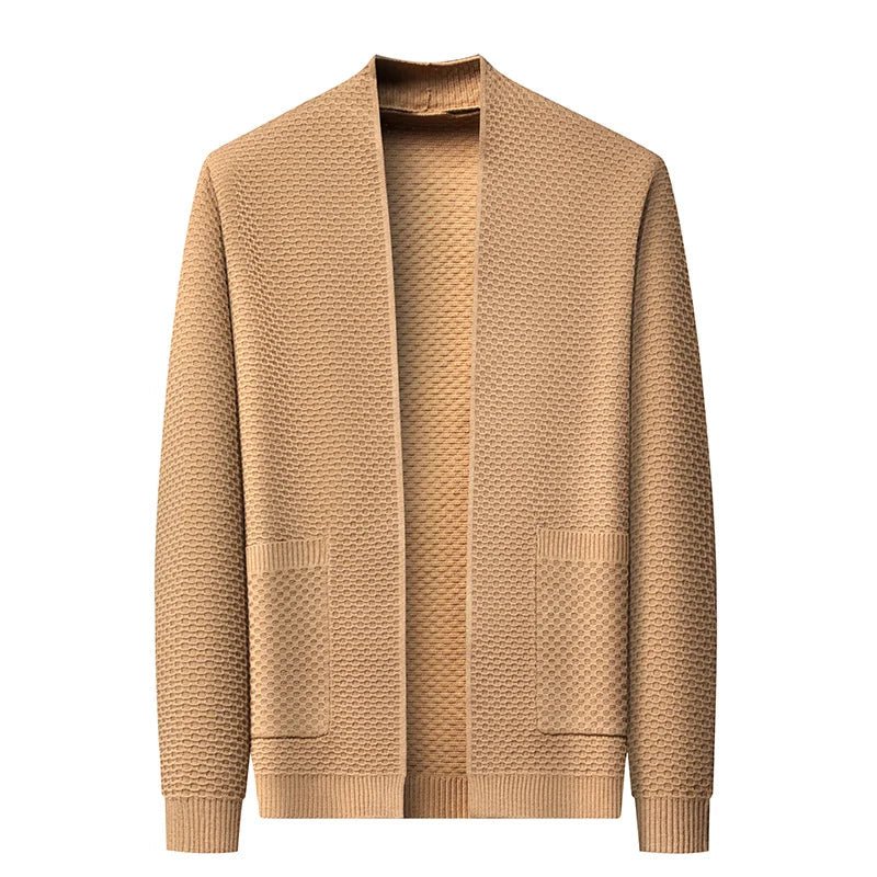 Fabio Morello Jacquard Sweater (Desert Camel XS) - | Zavonix