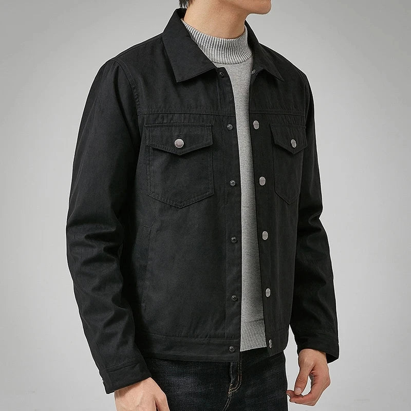 Fabio™ Nubuck Leather Jacket (Black XS) - Jacket | Zavonix