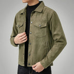 Fabio™ Nubuck Leather Jacket (Green XS) - Jacket | Zavonix