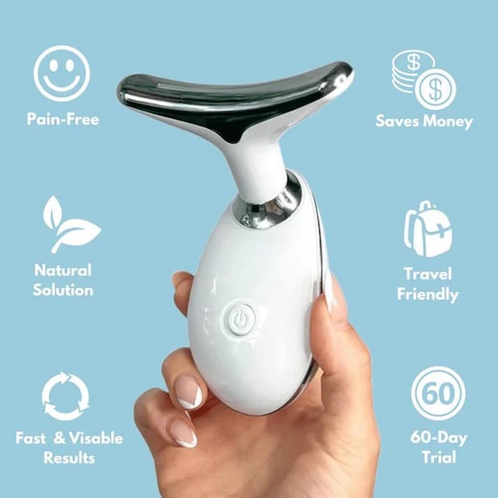 FaceVolt™ — Reclaim Your Youthful Glow and Sculpted Jawline in Minutes (White ) - Facial Sculptor | Zavonix