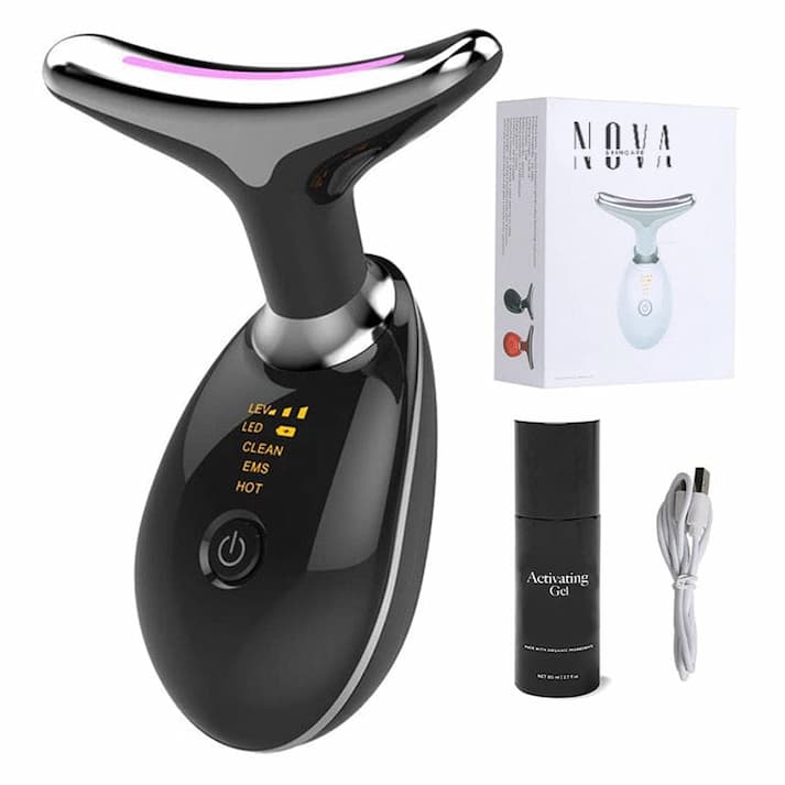 FaceVolt™ — Reclaim Your Youthful Glow and Sculpted Jawline in Minutes (Black ) - Facial Sculptor | Zavonix