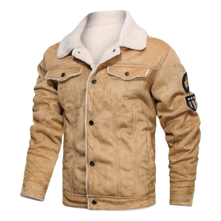 Falkenhurst Fleece-Collar Leather Jacket product image 7