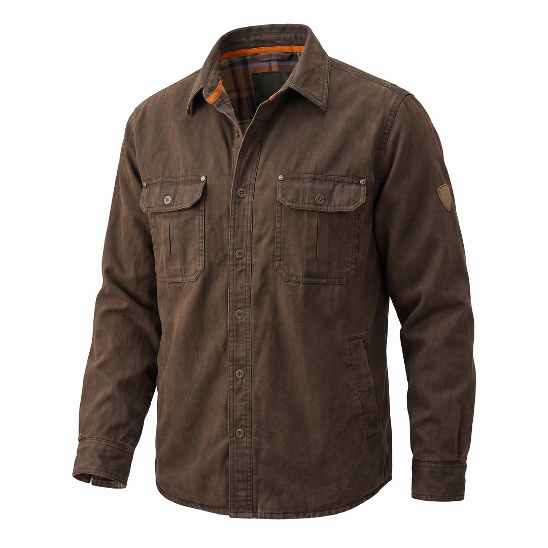Falkruden Plaid-Lined Shirt Jacket product image 1