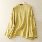 Feather - Thread Blouse™ — Wrap Yourself in Effortless Grace and Unshakable Confidence (Yellow XS) - | Zavonix