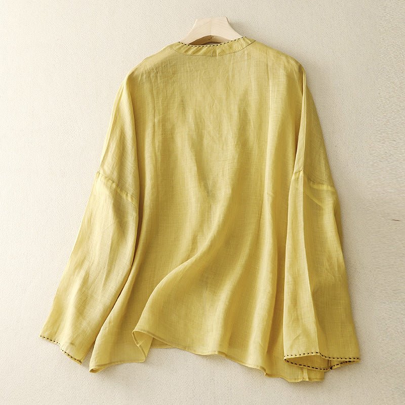 Feather - Thread Blouse™ — Wrap Yourself in Effortless Grace and Unshakable Confidence (Yellow XS) - | Zavonix