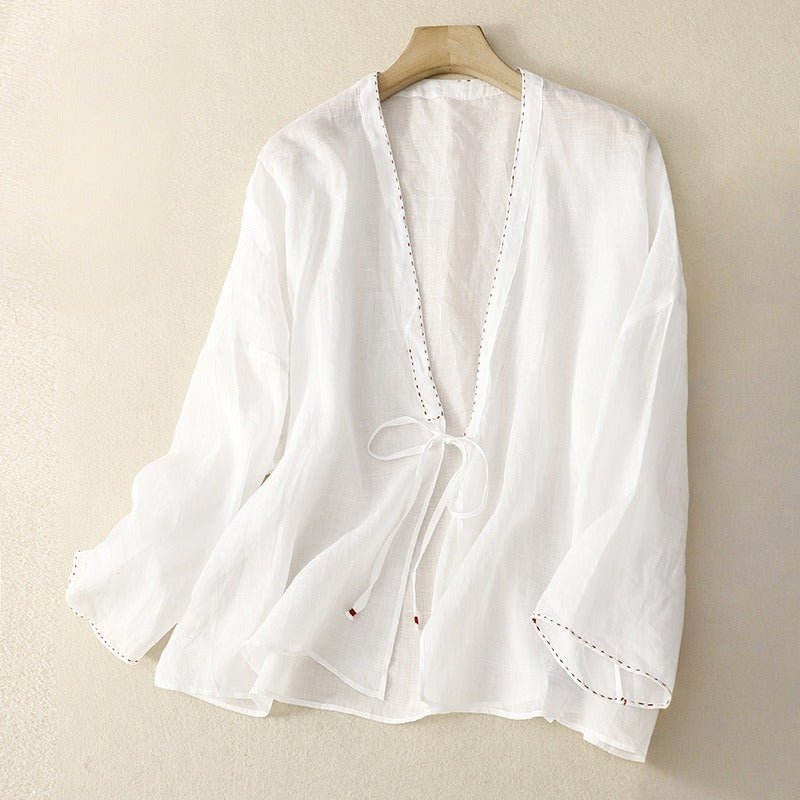 Feather - Thread Blouse™ — Wrap Yourself in Effortless Grace and Unshakable Confidence (Yellow XS) - | Zavonix