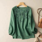 FeatherFit Blouse™ — Feel Effortless Elegance and Stay Cool All Day Long (Green XS) - | Zavonix