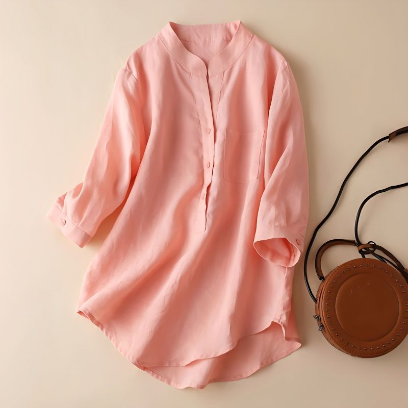 Featherlight Linen Shirt™ — Stay Sweat - Free and Command Attention All Day (White XS) - | Zavonix