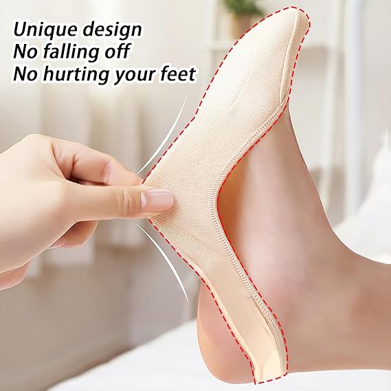 Featherstep Cushioned No Show Socks 4 Pair Product Image 07