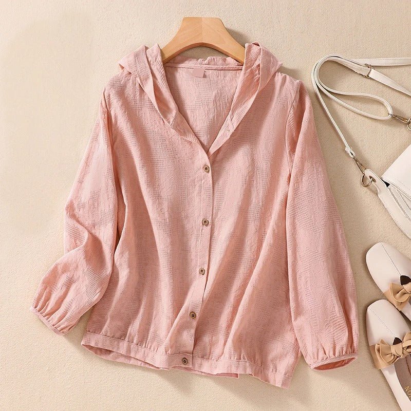 FeatherWeave™ Hoodie — Feel the Airy Luxury That Hugs You in Soothing Comfort All Day (Pink XS) - | Zavonix
