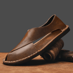Fernando Leather Sandals (Brown 5) - | Zavonix