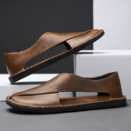 Fernando Leather Sandals (Brown 5) - | Zavonix