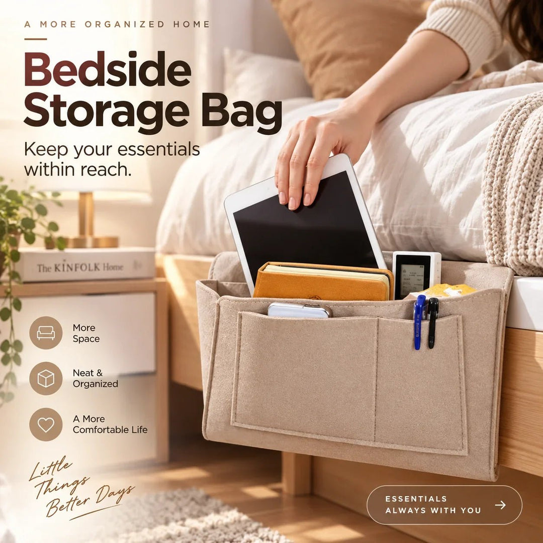 Felt Bedside Pocket Organizer Product Image 03