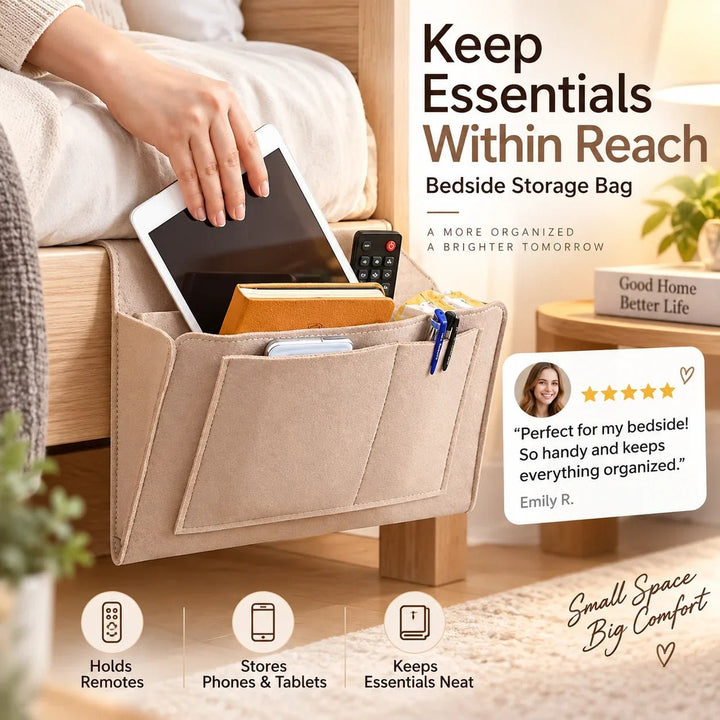Felt Bedside Pocket Organizer Product Image 04