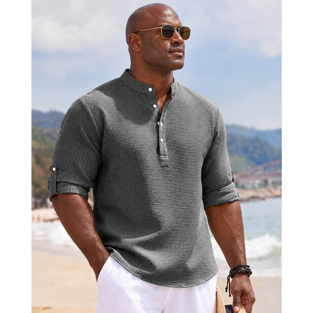 Fenrathen Textured Henley product image 2