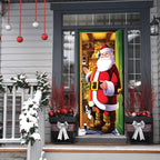 FestiveFront Door Cover™ — Turn Every Entrance into an Instant Holiday Showstopper (1 ) - Christmas | Zavonix