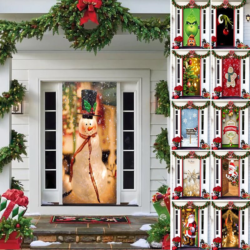FestiveFront Door Cover™ — Turn Every Entrance into an Instant Holiday Showstopper (1 ) - Christmas | Zavonix