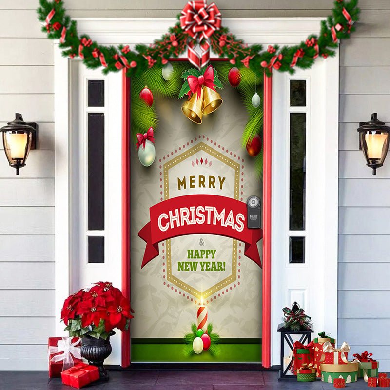 FestiveFront Door Cover™ — Turn Every Entrance into an Instant Holiday Showstopper (4 ) - Christmas | Zavonix