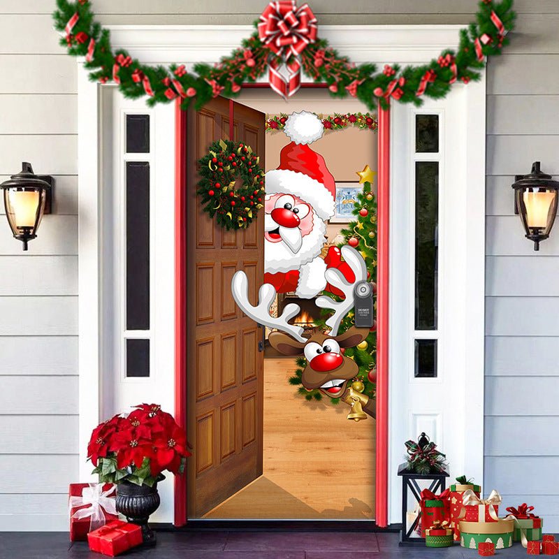 FestiveFront Door Cover™ — Turn Every Entrance into an Instant Holiday Showstopper (7 ) - Christmas | Zavonix