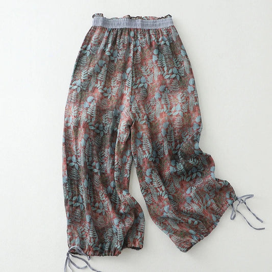 Wyntera — Breathable Linen Pants with Adjustable Drawstring Hems