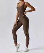 FierceFit Bodysuit™ — Harness Unstoppable Confidence and Comfort That Moves With You (BROWN M) - | Zavonix