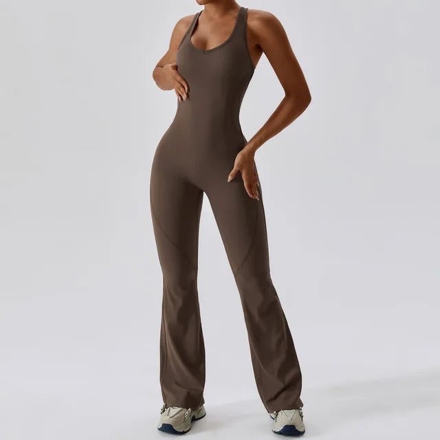 FierceFit Bodysuit™ — Harness Unstoppable Confidence and Comfort That Moves With You (BROWN M) - | Zavonix