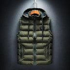 Finnor Lightweight Insulated Hooded Vest with Adjustable Fit (Green XS) - | Zavonix