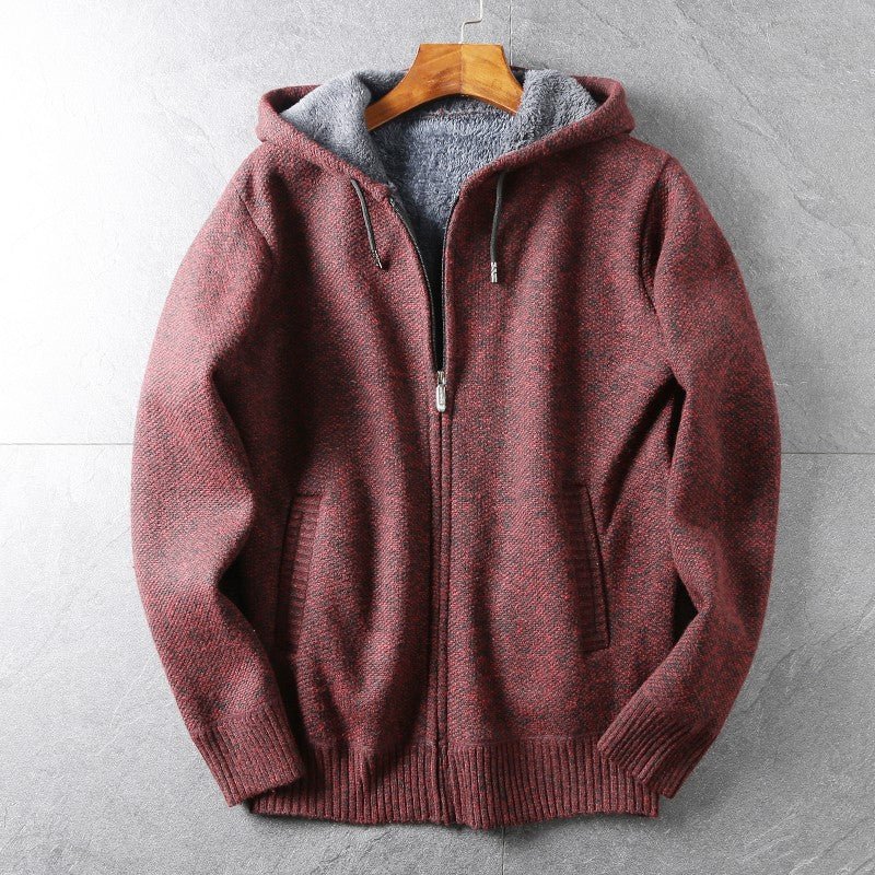 Finnwood — Heavyweight Cotton Hoodie with Plush Soft Lining (Red S) - | Zavonix