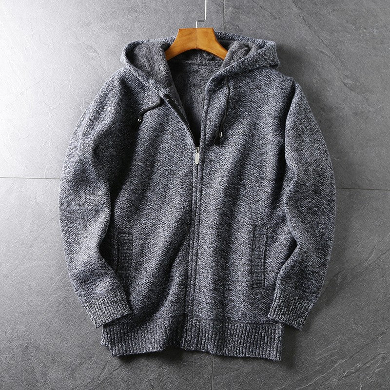 Finnwood — Heavyweight Cotton Hoodie with Plush Soft Lining (Gray S) - | Zavonix