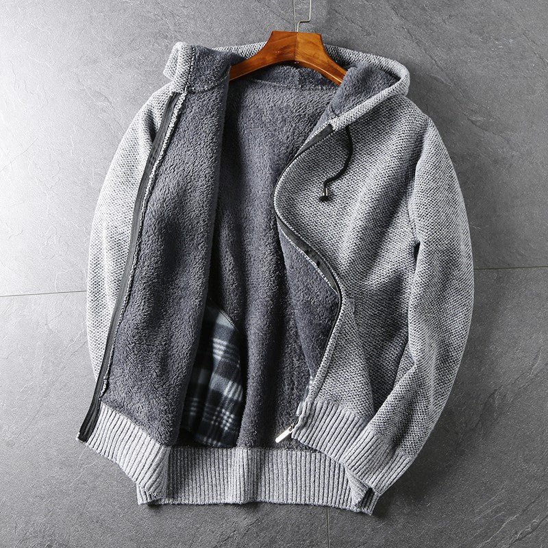 Finnwood — Heavyweight Cotton Hoodie with Plush Soft Lining (Light Gray S) - | Zavonix