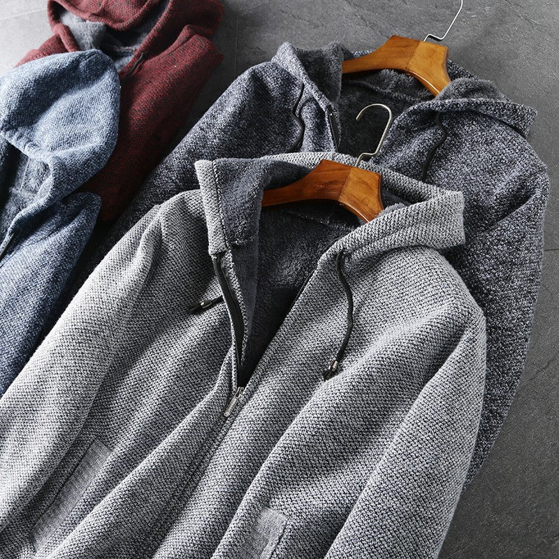 Finnwood — Heavyweight Cotton Hoodie with Plush Soft Lining (Gray S) - | Zavonix