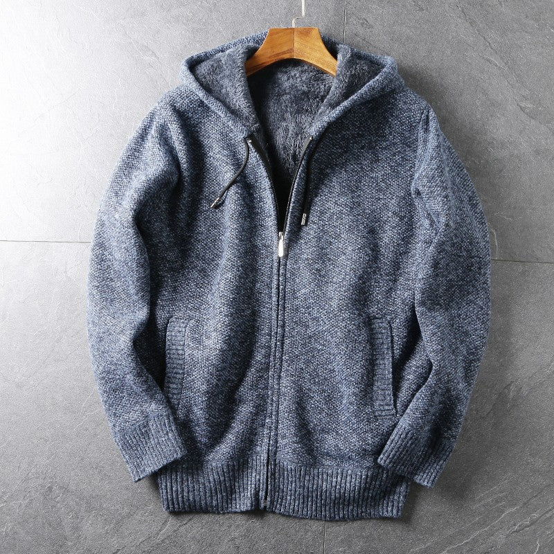 Finnwood — Heavyweight Cotton Hoodie with Plush Soft Lining (Blue S) - | Zavonix