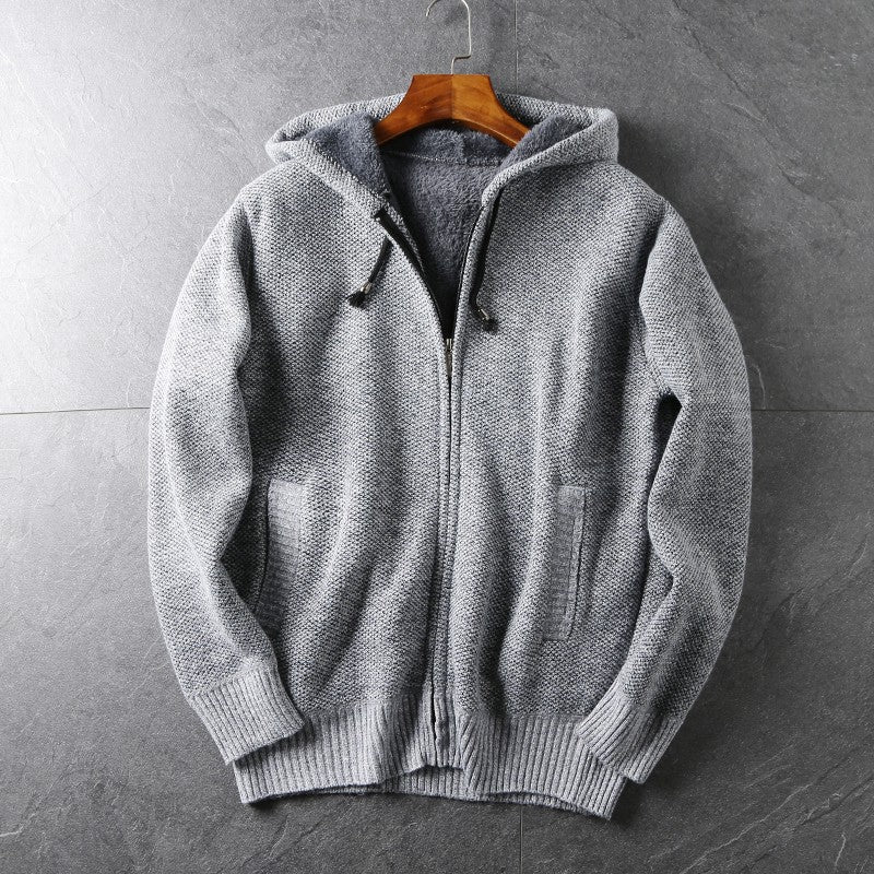 Finnwood — Heavyweight Cotton Hoodie with Plush Soft Lining (Light Gray S) - | Zavonix