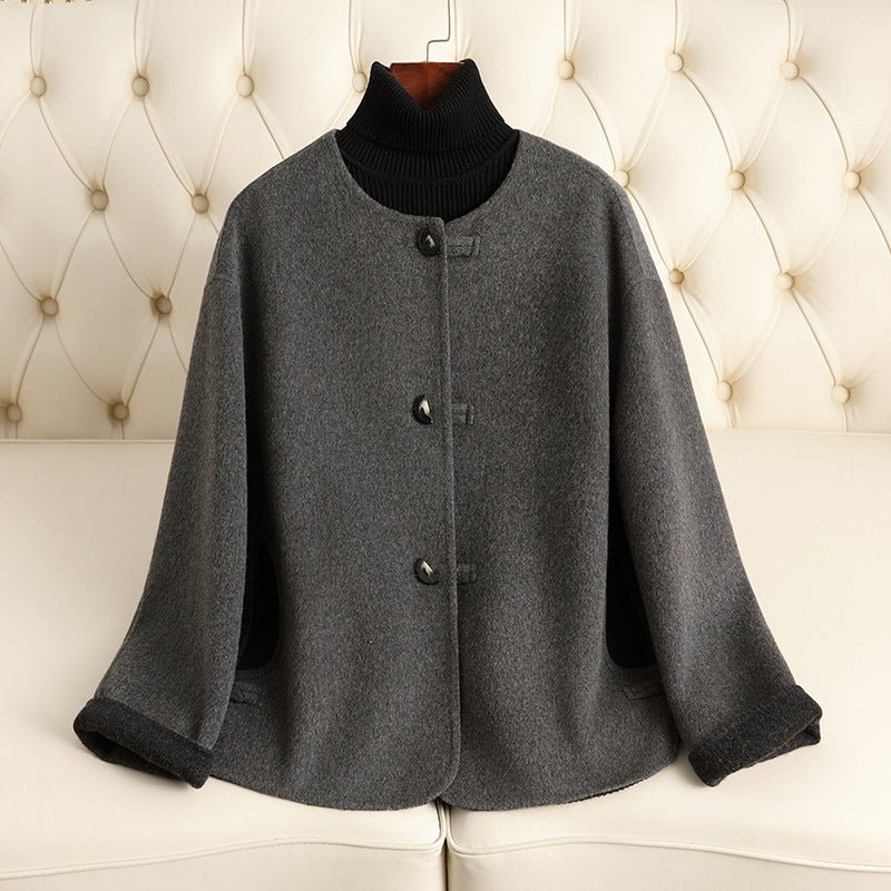 FIONA CASHMERE COAT (Gray XS) - | Zavonix