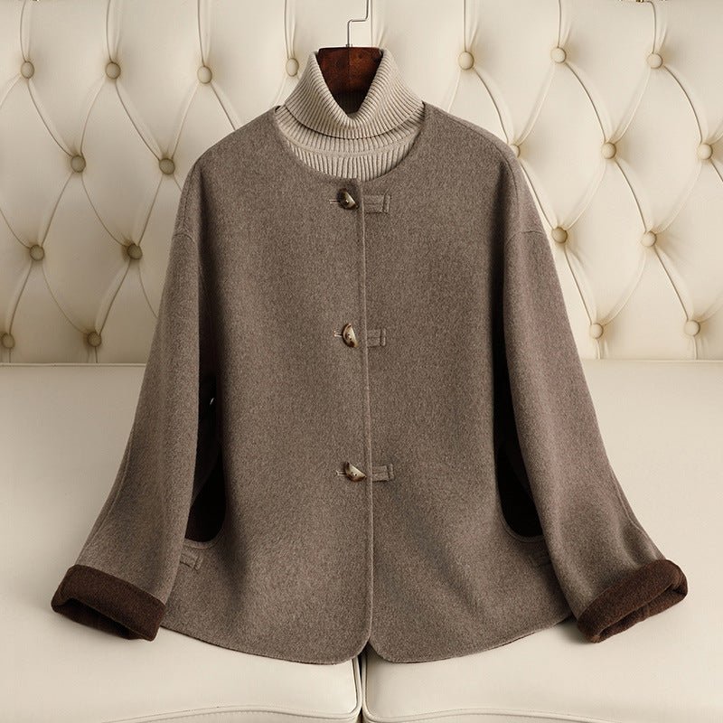 FIONA CASHMERE COAT (Gray XS) - | Zavonix
