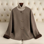 FIONA CASHMERE COAT (Light Brown XS) - | Zavonix