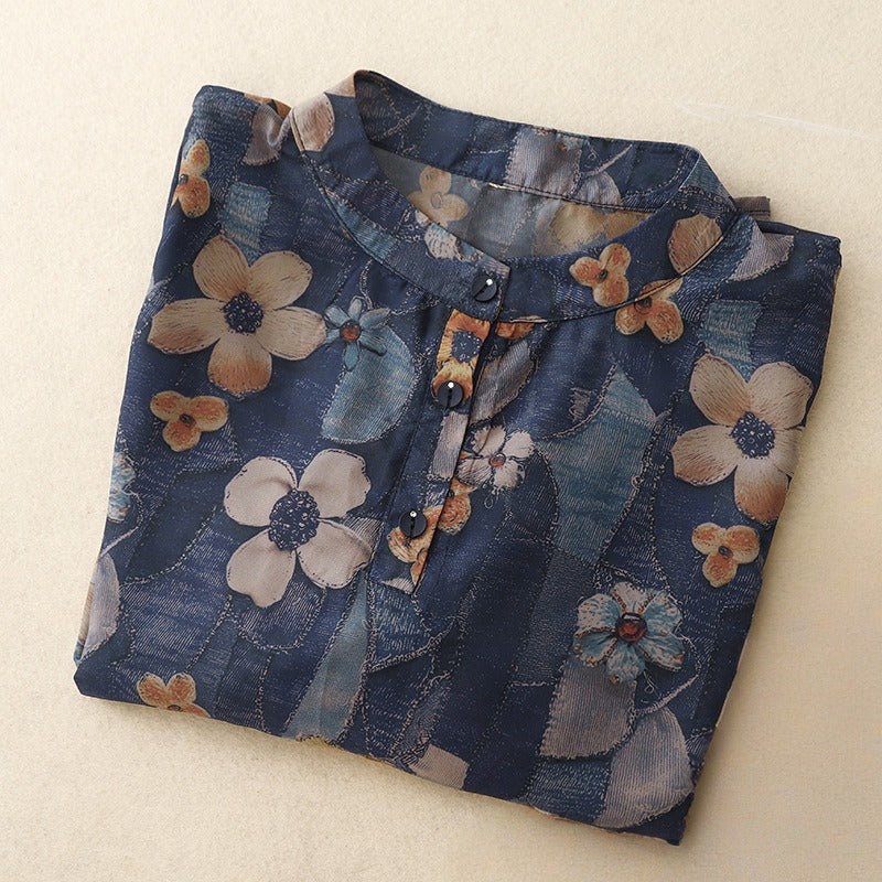 FLORAL BLOUSE (XS ) - | Zavonix