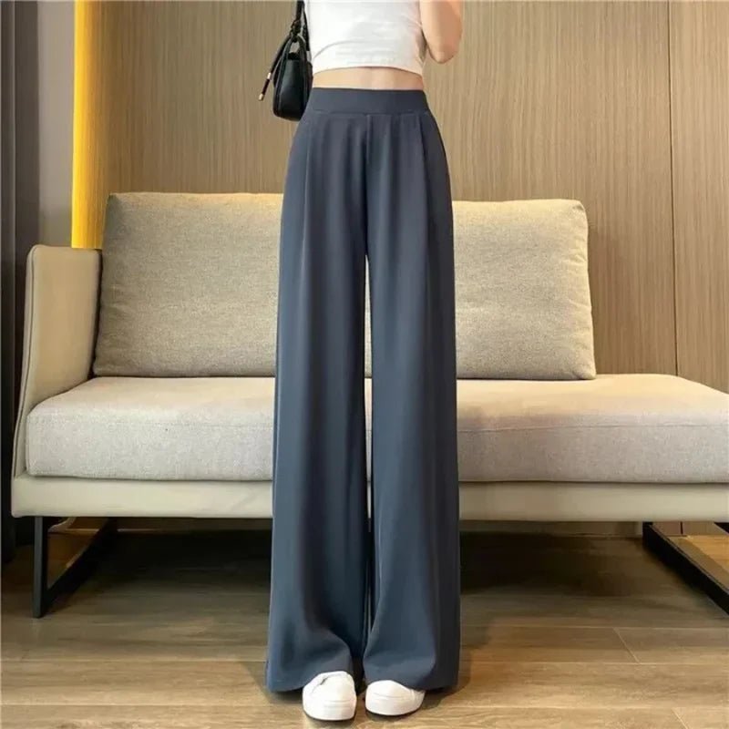 "Flow" High Waist Trousers (Black S) - | Zavonix