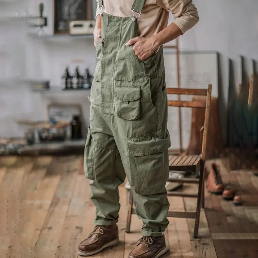 "The Fixer" Super Durable Work Overalls (Green S) - | Zavonix