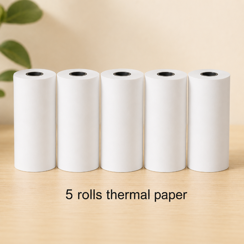 Five rolls of thermal printing paper for the kids&