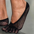 Five - Toe Flex Socks — Breathable Low - Profile Casual Socks for Men (5 Pairs navy blue ) - | Zavonix
