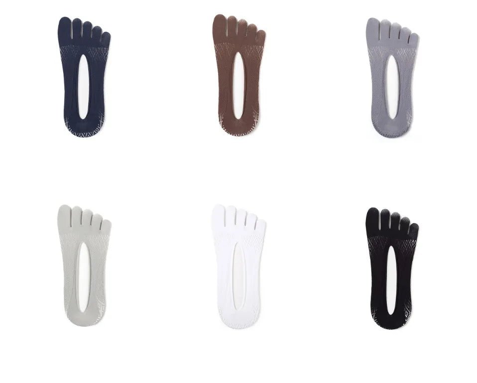 Five - Toe Flex Socks — Breathable Low - Profile Casual Socks for Men - Zavonix
