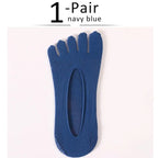 Five - Toe Flex Socks — Breathable Low - Profile Casual Socks for Men (navy blue ) - | Zavonix