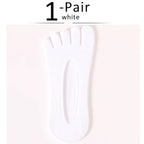 Five - Toe Flex Socks — Breathable Low - Profile Casual Socks for Men (WHITE ) - | Zavonix