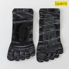 Five - Toe Grip Socks — Anti - Slip Breathable Yoga Socks with Odor Control (blue EU34 - 49 US4.5 - 8) - | Zavonix