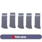 Five - Toe Low - Cut Socks — Breathable Cotton - Blend with Moisture Control (1 Pair pink EU 35 - 39 / US 5 - 8.5) - | Zavonix